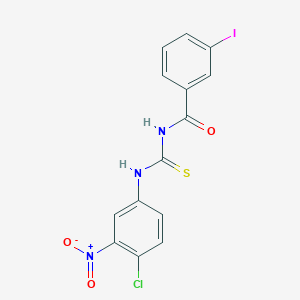 N-[(4-chloro-3-nitrophenyl)carbamothioyl]-3-iodobenzamide