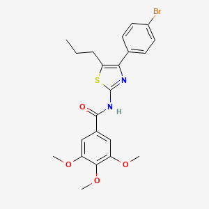 N-[4-(4-bromophenyl)-5-propyl-1,3-thiazol-2-yl]-3,4,5-trimethoxybenzamide