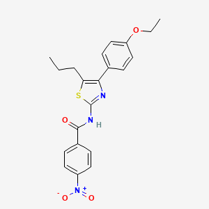 N-[4-(4-ethoxyphenyl)-5-propyl-1,3-thiazol-2-yl]-4-nitrobenzamide