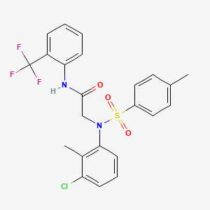 N~2~-(3-chloro-2-methylphenyl)-N~2~-[(4-methylphenyl)sulfonyl]-N~1~-[2-(trifluoromethyl)phenyl]glycinamide