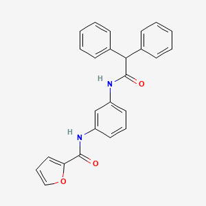 N-{3-[(2,2-diphenylacetyl)amino]phenyl}-2-furamide