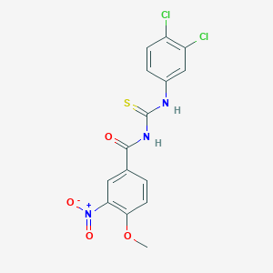 N-{[(3,4-dichlorophenyl)amino]carbonothioyl}-4-methoxy-3-nitrobenzamide