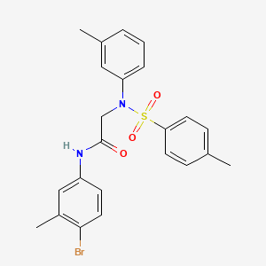 N~1~-(4-bromo-3-methylphenyl)-N~2~-(3-methylphenyl)-N~2~-[(4-methylphenyl)sulfonyl]glycinamide