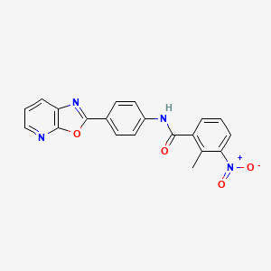 2-methyl-3-nitro-N-(4-[1,3]oxazolo[5,4-b]pyridin-2-ylphenyl)benzamide