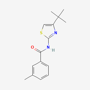 N-(4-tert-butyl-1,3-thiazol-2-yl)-3-methylbenzamide