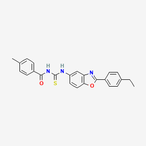 N-({[2-(4-ethylphenyl)-1,3-benzoxazol-5-yl]amino}carbonothioyl)-4-methylbenzamide