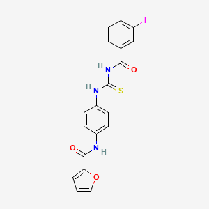 N-[4-({[(3-iodobenzoyl)amino]carbonothioyl}amino)phenyl]-2-furamide