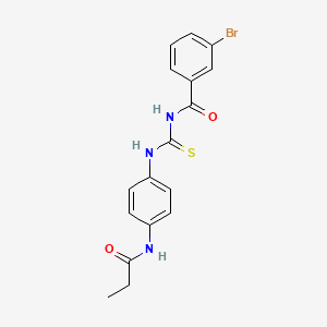 3-bromo-N-({[4-(propionylamino)phenyl]amino}carbonothioyl)benzamide