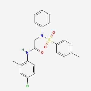 N~1~-(4-chloro-2-methylphenyl)-N~2~-[(4-methylphenyl)sulfonyl]-N~2~-phenylglycinamide