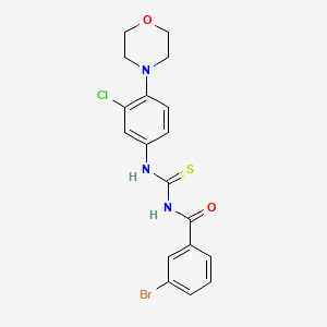 3-bromo-N-({[3-chloro-4-(4-morpholinyl)phenyl]amino}carbonothioyl)benzamide