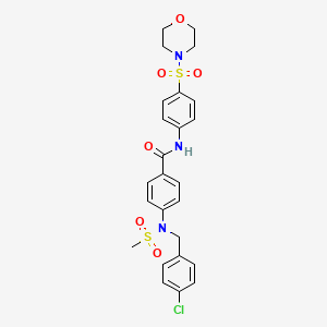 4-[(4-chlorobenzyl)(methylsulfonyl)amino]-N-[4-(4-morpholinylsulfonyl)phenyl]benzamide