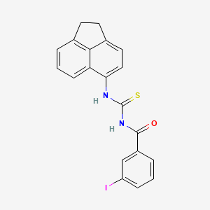 N-[(1,2-dihydro-5-acenaphthylenylamino)carbonothioyl]-3-iodobenzamide