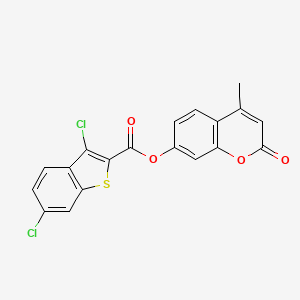 4-methyl-2-oxo-2H-chromen-7-yl 3,6-dichloro-1-benzothiophene-2-carboxylate