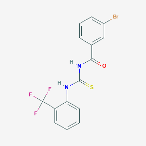 3-bromo-N-({[2-(trifluoromethyl)phenyl]amino}carbonothioyl)benzamide