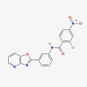 2-chloro-4-nitro-N-(3-[1,3]oxazolo[4,5-b]pyridin-2-ylphenyl)benzamide