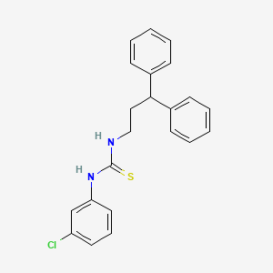 N-(3-chlorophenyl)-N'-(3,3-diphenylpropyl)thiourea