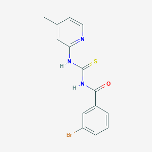 3-bromo-N-{[(4-methyl-2-pyridinyl)amino]carbonothioyl}benzamide