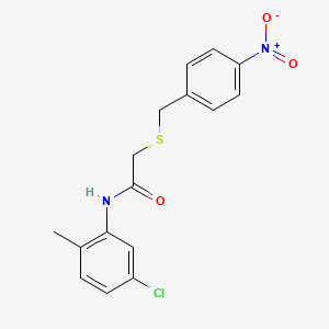 N-(5-chloro-2-methylphenyl)-2-[(4-nitrobenzyl)thio]acetamide