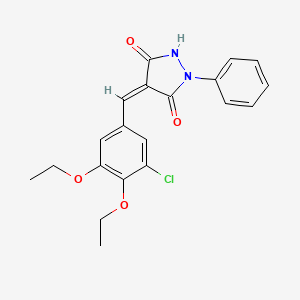 4-(3-chloro-4,5-diethoxybenzylidene)-1-phenyl-3,5-pyrazolidinedione