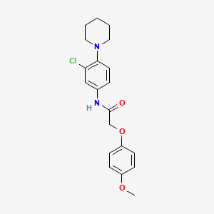 N-[3-chloro-4-(1-piperidinyl)phenyl]-2-(4-methoxyphenoxy)acetamide