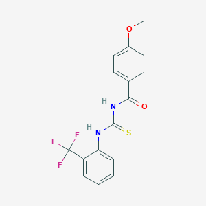 4-methoxy-N-({[2-(trifluoromethyl)phenyl]amino}carbonothioyl)benzamide