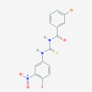 3-bromo-N-{[(4-fluoro-3-nitrophenyl)amino]carbonothioyl}benzamide