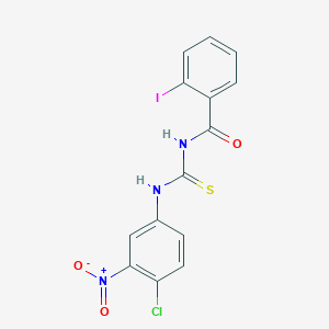 N-{[(4-chloro-3-nitrophenyl)amino]carbonothioyl}-2-iodobenzamide