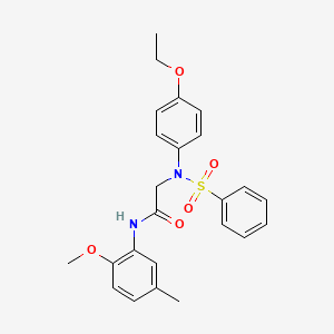 N~2~-(4-ethoxyphenyl)-N~1~-(2-methoxy-5-methylphenyl)-N~2~-(phenylsulfonyl)glycinamide