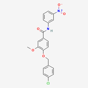 4-[(4-chlorobenzyl)oxy]-3-methoxy-N-(3-nitrophenyl)benzamide