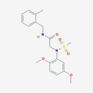 N~2~-(2,5-dimethoxyphenyl)-N~1~-(2-methylbenzyl)-N~2~-(methylsulfonyl)glycinamide