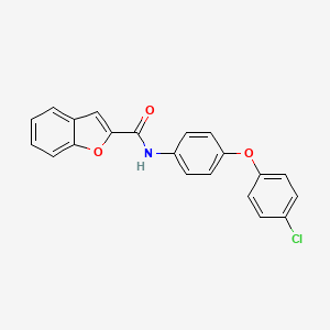 N-[4-(4-chlorophenoxy)phenyl]-1-benzofuran-2-carboxamide