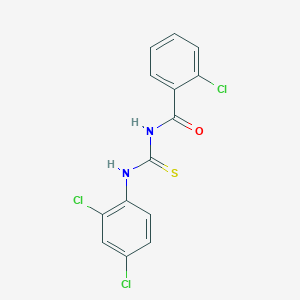 2-chloro-N-[(2,4-dichlorophenyl)carbamothioyl]benzamide