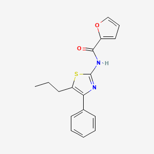 molecular formula C17H16N2O2S B3674237 N-(4-phenyl-5-propyl-1,3-thiazol-2-yl)-2-furamide 