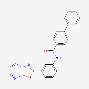 N-(2-methyl-5-[1,3]oxazolo[5,4-b]pyridin-2-ylphenyl)-4-biphenylcarboxamide