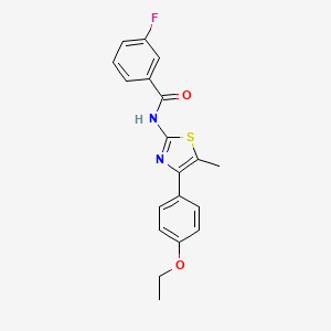 N-[4-(4-ethoxyphenyl)-5-methyl-1,3-thiazol-2-yl]-3-fluorobenzamide