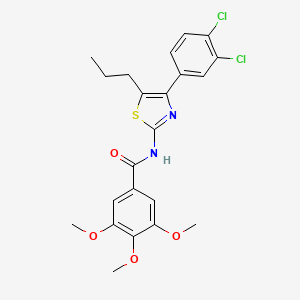 N-[4-(3,4-dichlorophenyl)-5-propyl-1,3-thiazol-2-yl]-3,4,5-trimethoxybenzamide