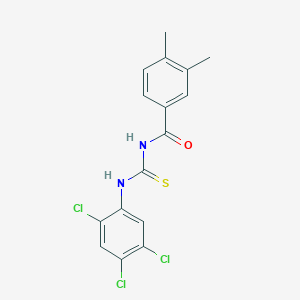 3,4-dimethyl-N-{[(2,4,5-trichlorophenyl)amino]carbonothioyl}benzamide