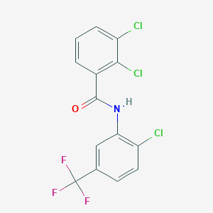 2,3-dichloro-N-[2-chloro-5-(trifluoromethyl)phenyl]benzamide