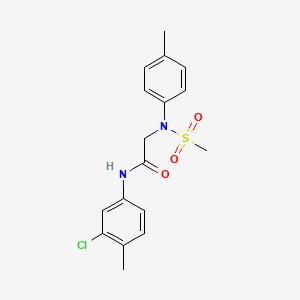 N~1~-(3-chloro-4-methylphenyl)-N~2~-(4-methylphenyl)-N~2~-(methylsulfonyl)glycinamide