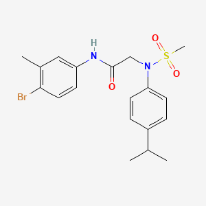 N~1~-(4-bromo-3-methylphenyl)-N~2~-(4-isopropylphenyl)-N~2~-(methylsulfonyl)glycinamide