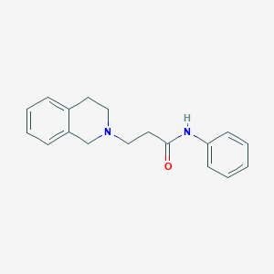 molecular formula C18H20N2O B367458 3-(3,4-dihydro-2(1H)-isoquinolinyl)-N-phenylpropanamide CAS No. 498535-29-8