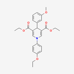 3,5-DIETHYL 1-(4-ETHOXYPHENYL)-4-(3-METHOXYPHENYL)-1,4-DIHYDROPYRIDINE-3,5-DICARBOXYLATE