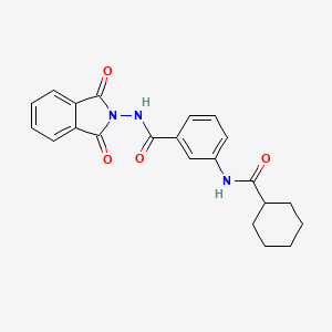 3-[(cyclohexylcarbonyl)amino]-N-(1,3-dioxo-1,3-dihydro-2H-isoindol-2-yl)benzamide