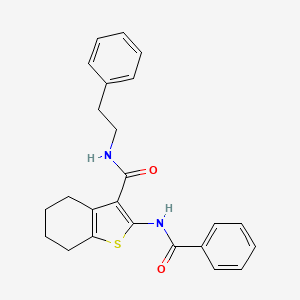 2-(benzoylamino)-N-(2-phenylethyl)-4,5,6,7-tetrahydro-1-benzothiophene-3-carboxamide