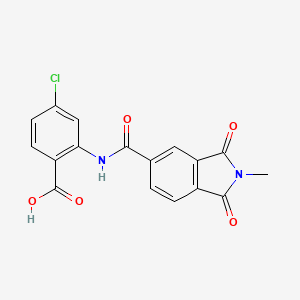 4-chloro-2-{[(2-methyl-1,3-dioxo-2,3-dihydro-1H-isoindol-5-yl)carbonyl]amino}benzoic acid