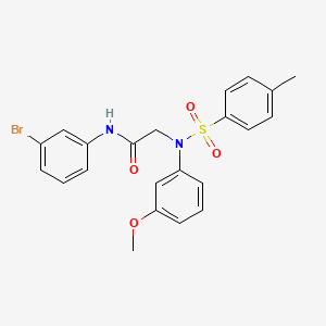 N~1~-(3-bromophenyl)-N~2~-(3-methoxyphenyl)-N~2~-[(4-methylphenyl)sulfonyl]glycinamide