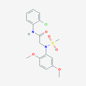 N~1~-(2-chlorophenyl)-N~2~-(2,5-dimethoxyphenyl)-N~2~-(methylsulfonyl)glycinamide