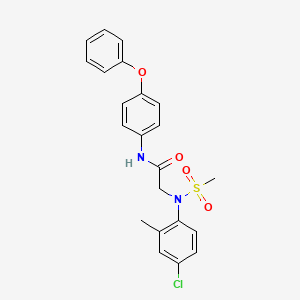 N~2~-(4-chloro-2-methylphenyl)-N~2~-(methylsulfonyl)-N~1~-(4-phenoxyphenyl)glycinamide