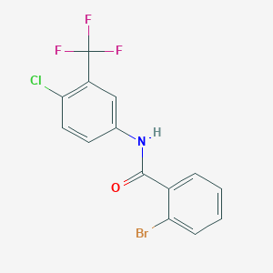 2-bromo-N-[4-chloro-3-(trifluoromethyl)phenyl]benzamide