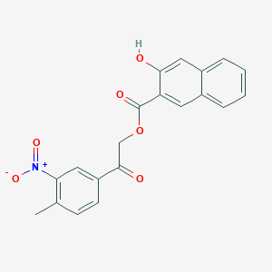 2-(4-methyl-3-nitrophenyl)-2-oxoethyl 3-hydroxy-2-naphthoate